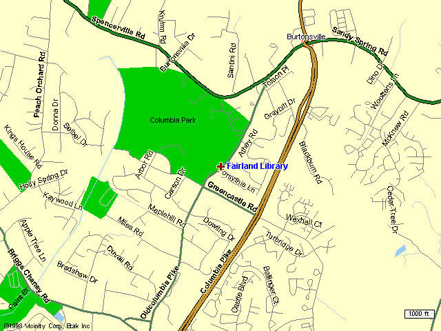 Close-up Map to Fairland